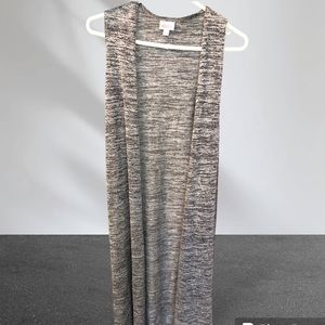 LuLaRoe size S long grey vest